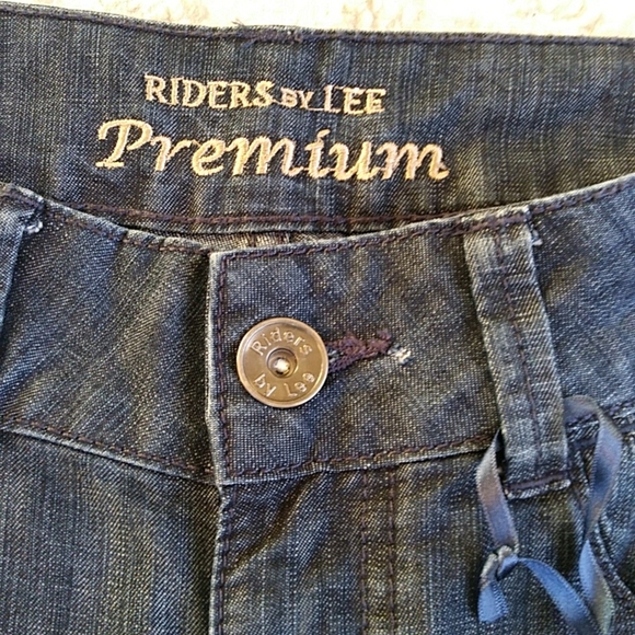 NEW Premium Riders by Lee Instantly Slims You Jeans 10P Blue - Picture 9 of 16